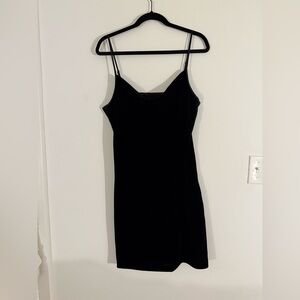 Banana Republic Factory velvet black dress size L
